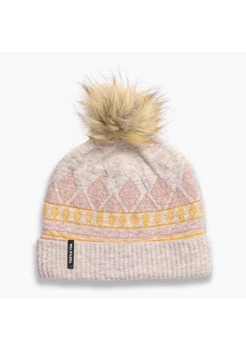 Turtle Fur Ellen Pom Beanie In Brown