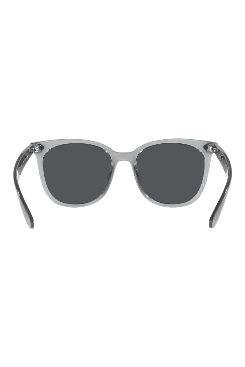 55mm Square Sunglasses, Alternate, color, TRANSPARENT GREY / DARK GREY