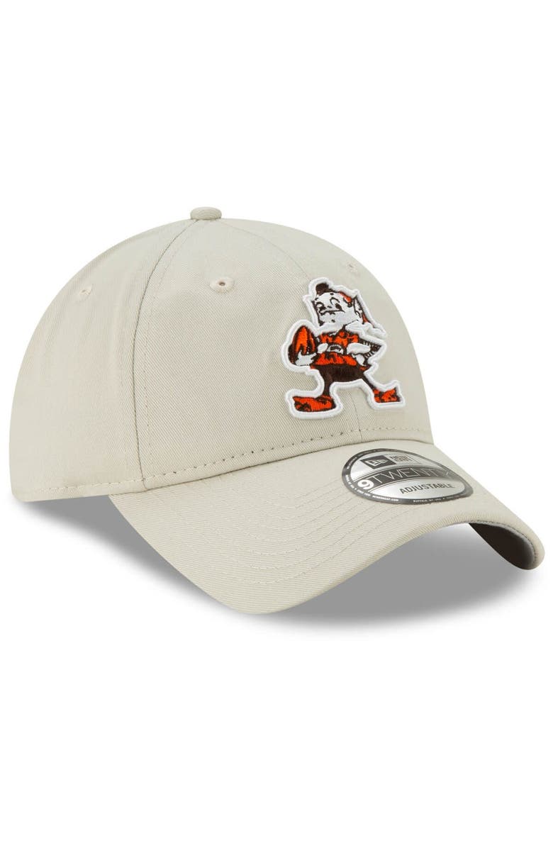 New Era Men's New Era Khaki Cleveland Browns Historic Playmaker 9TWENTY Adjustable Hat, Alternate, color, Khaki