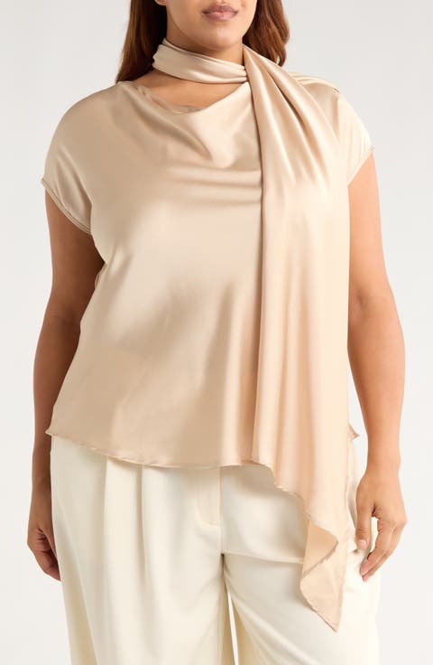 Satin Scarf Top