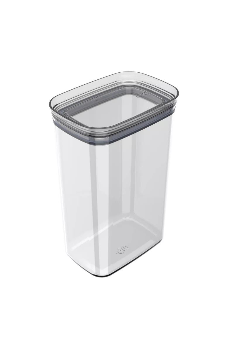 OU Clear Airtight Stackable Food Storage Container with Leak Proof Lid, Main, color, Clear
