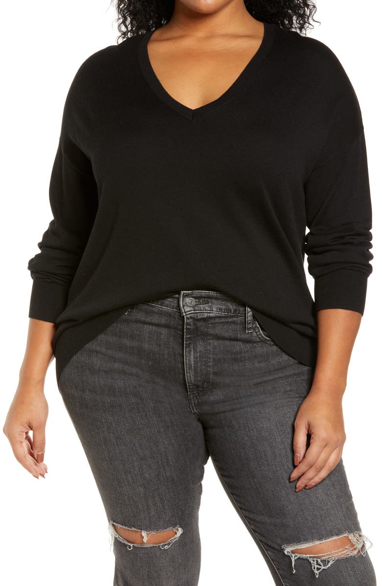 Treasure & Bond V-Neck Sweater, Main, color,