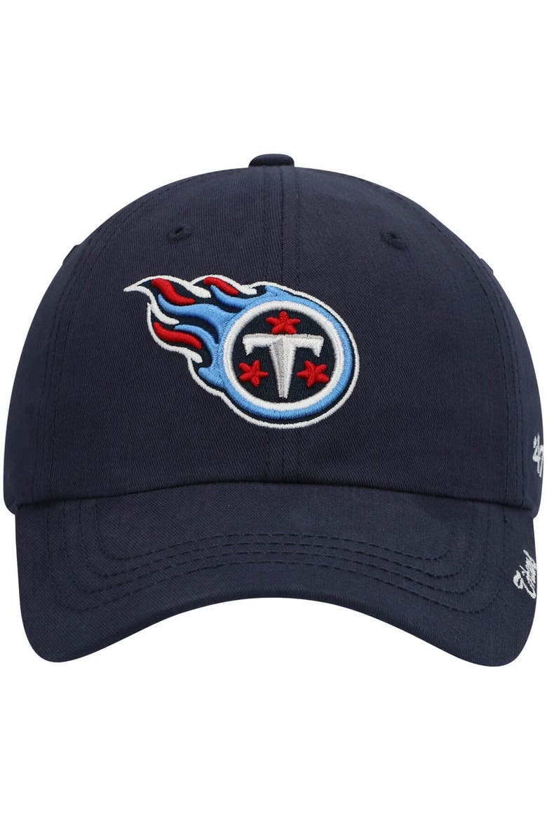 Women's '47 Navy Tennessee Titans Miata Clean Up Primary Adjustable Hat, Alternate, color, Navy