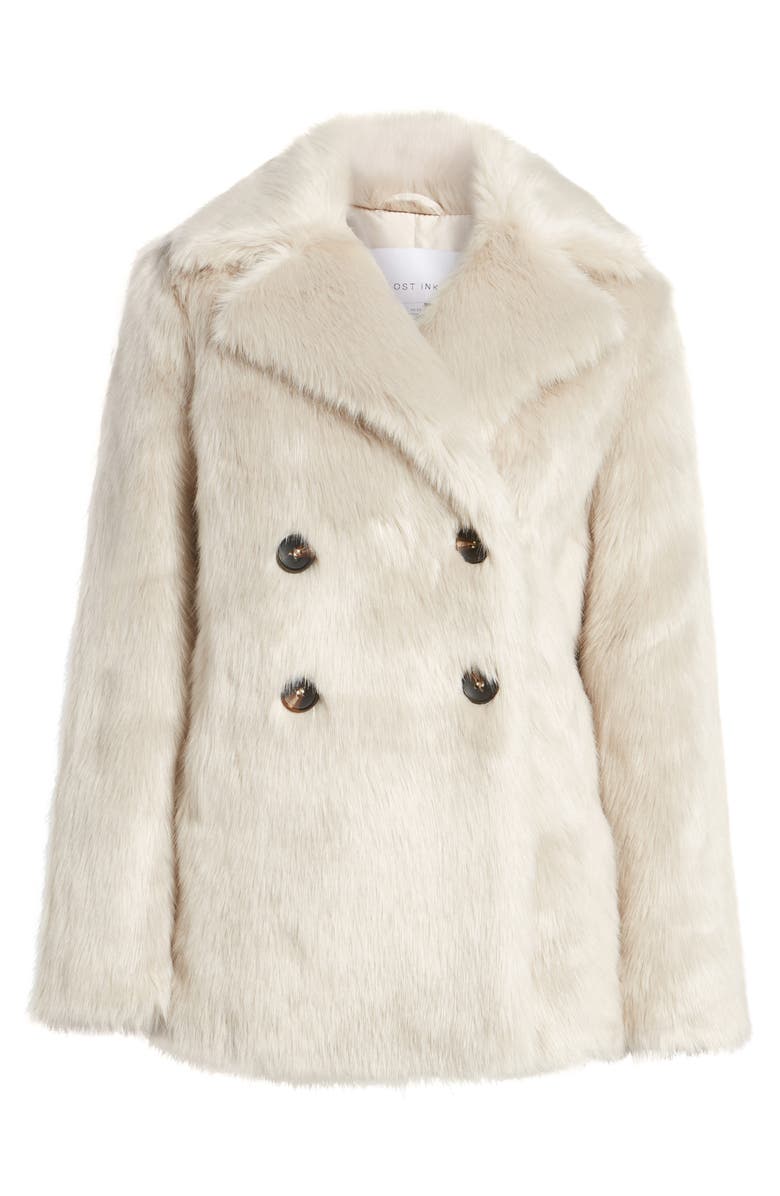 LOST INK Faux Fur Coat, Alternate, color, 