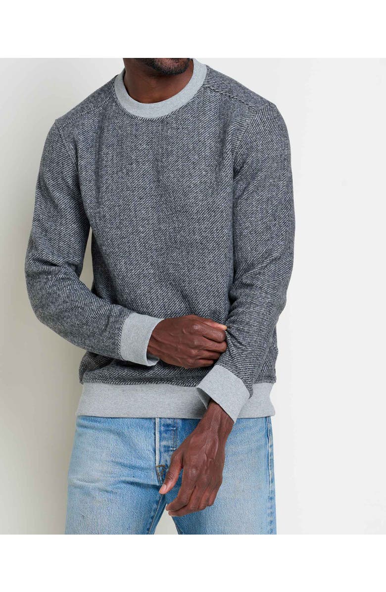 Toad & Co Kennicott Crew, Alternate, color, Heather Grey Twill