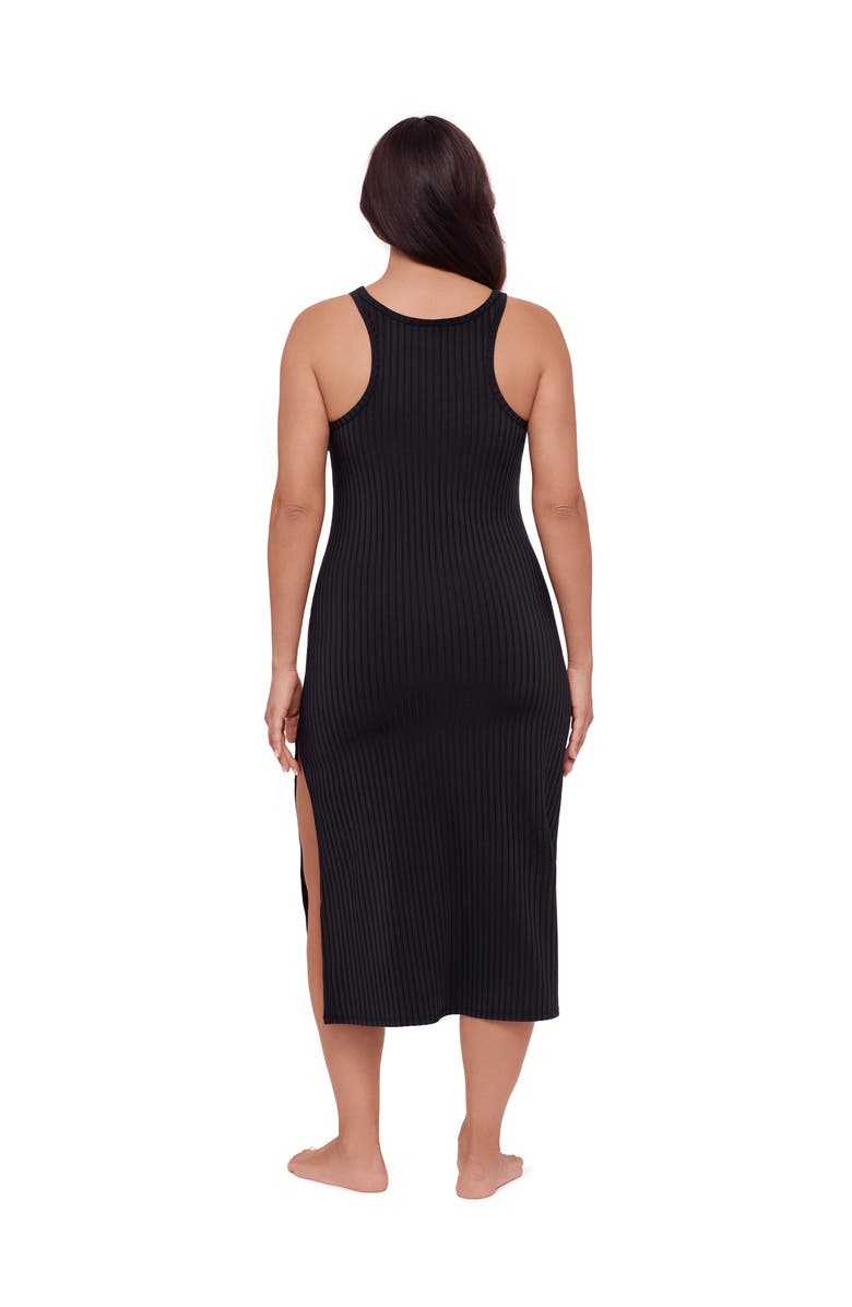 S3 Rib Coverup Dress, Alternate, color, Onyx Black