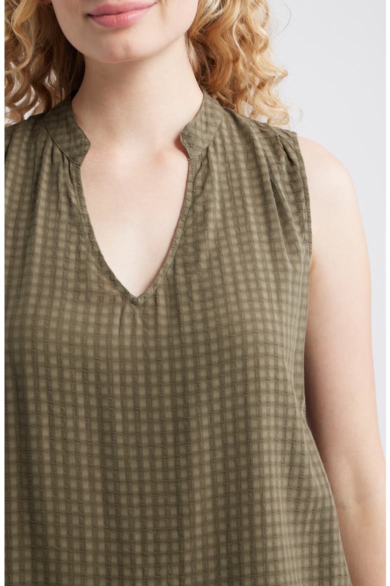 Pintucked Sleeveless Top, Alternate, color, LAKESIDE PINE