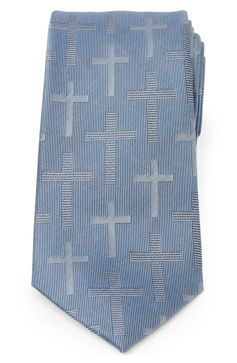 Cufflinks, Inc. Textured Cross Silk Tie, Main, color, Blue