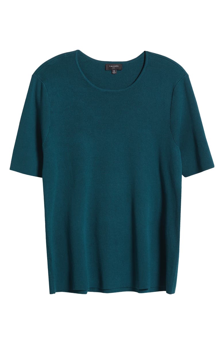 Tahari ASL Knit T-Shirt, Alternate, color, 
