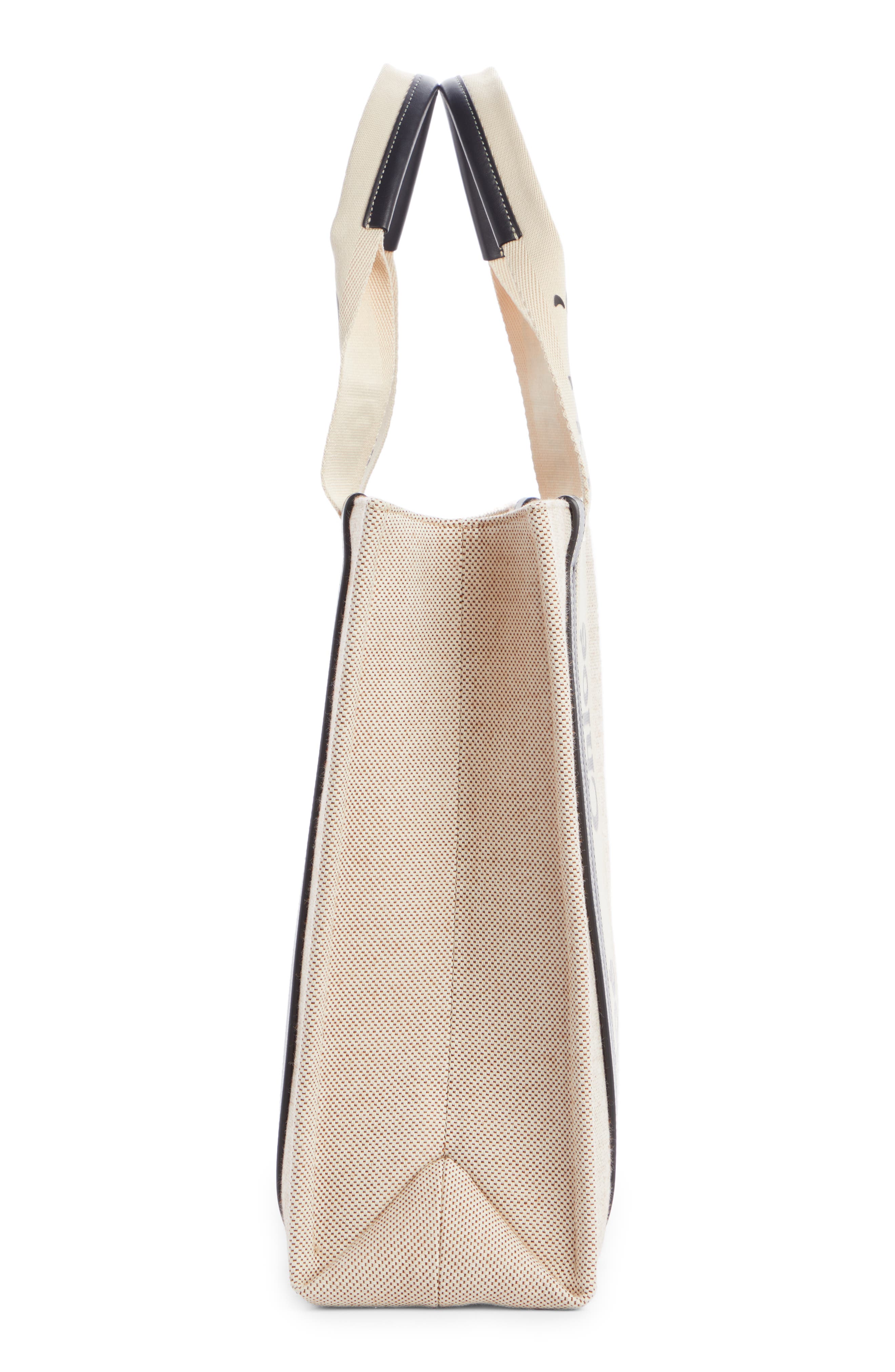 Chloé Large Woody Logo Strap Canvas Tote, Alternate, color, 