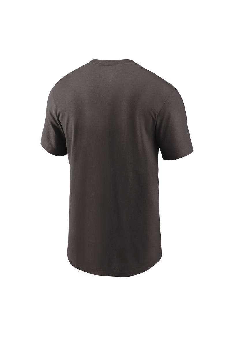Men's Nike Brown Cleveland Browns Team Wordmark T-Shirt, Alternate, color, Brown