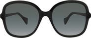 Gucci 56mm Butterfly Sunglasses