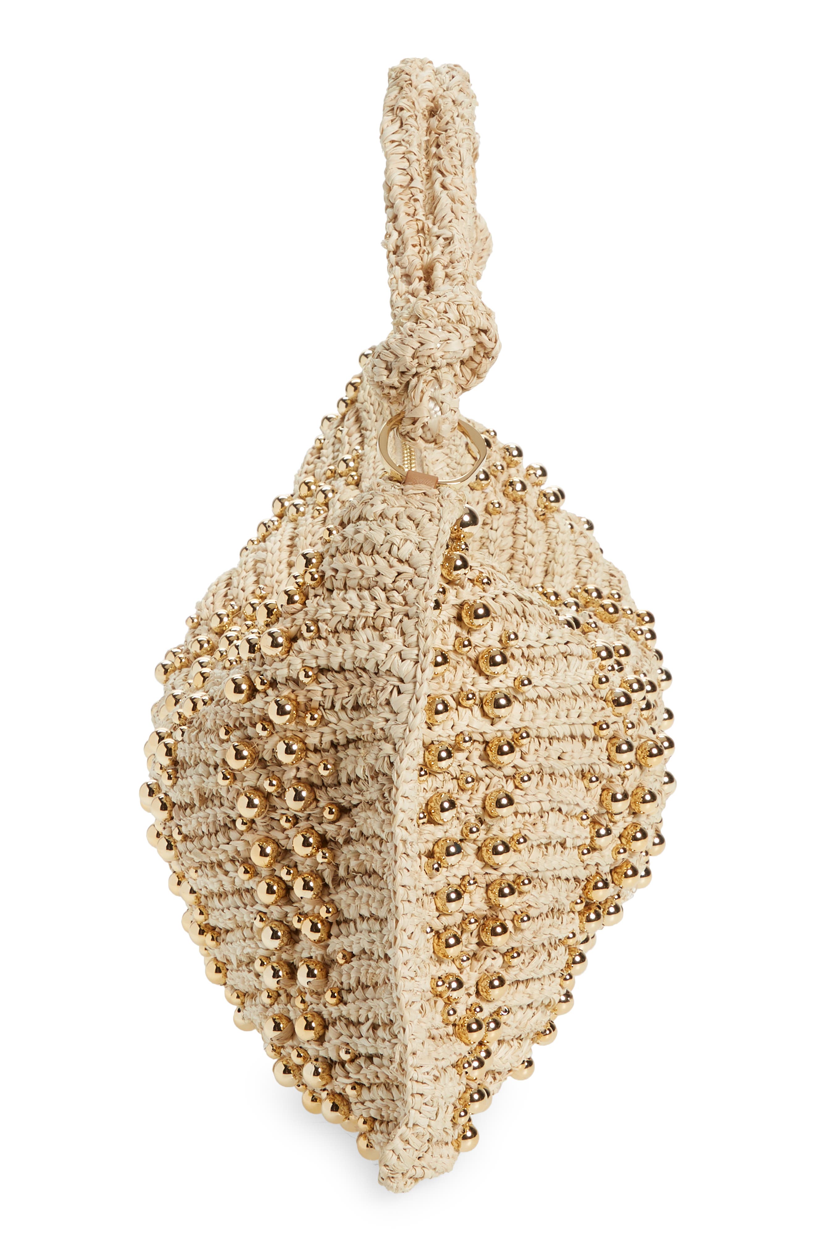 Cult Gaia Hera Raffia Shoulder Bag, Alternate, color, 