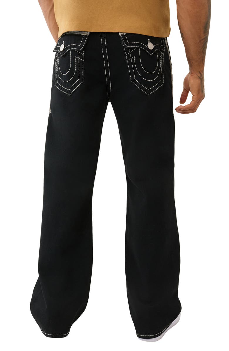 True Religion Vinny Super Flatlock Ultra Baggy Jeans, Main, color, 2Sb Black Rinse