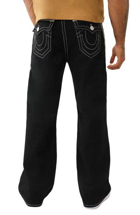 Vinny Super Flatlock Ultra Baggy Jeans (2SB Black Rinse) (Regular & Big)