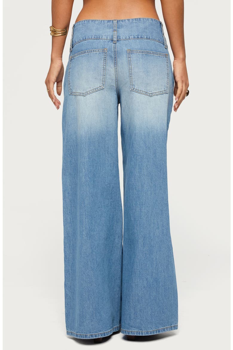 Wide Waist Low Rise Baggy Jeans, Alternate, color, LIGHT-BLUE