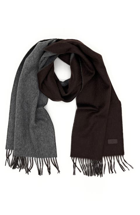 Double Face Merino Wool Fringe Scarf