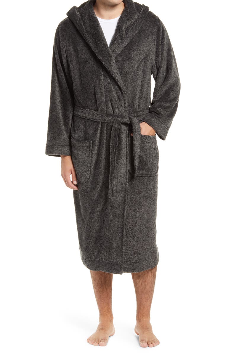 Nordstrom Hooded Fleece Robe, Main, color, 