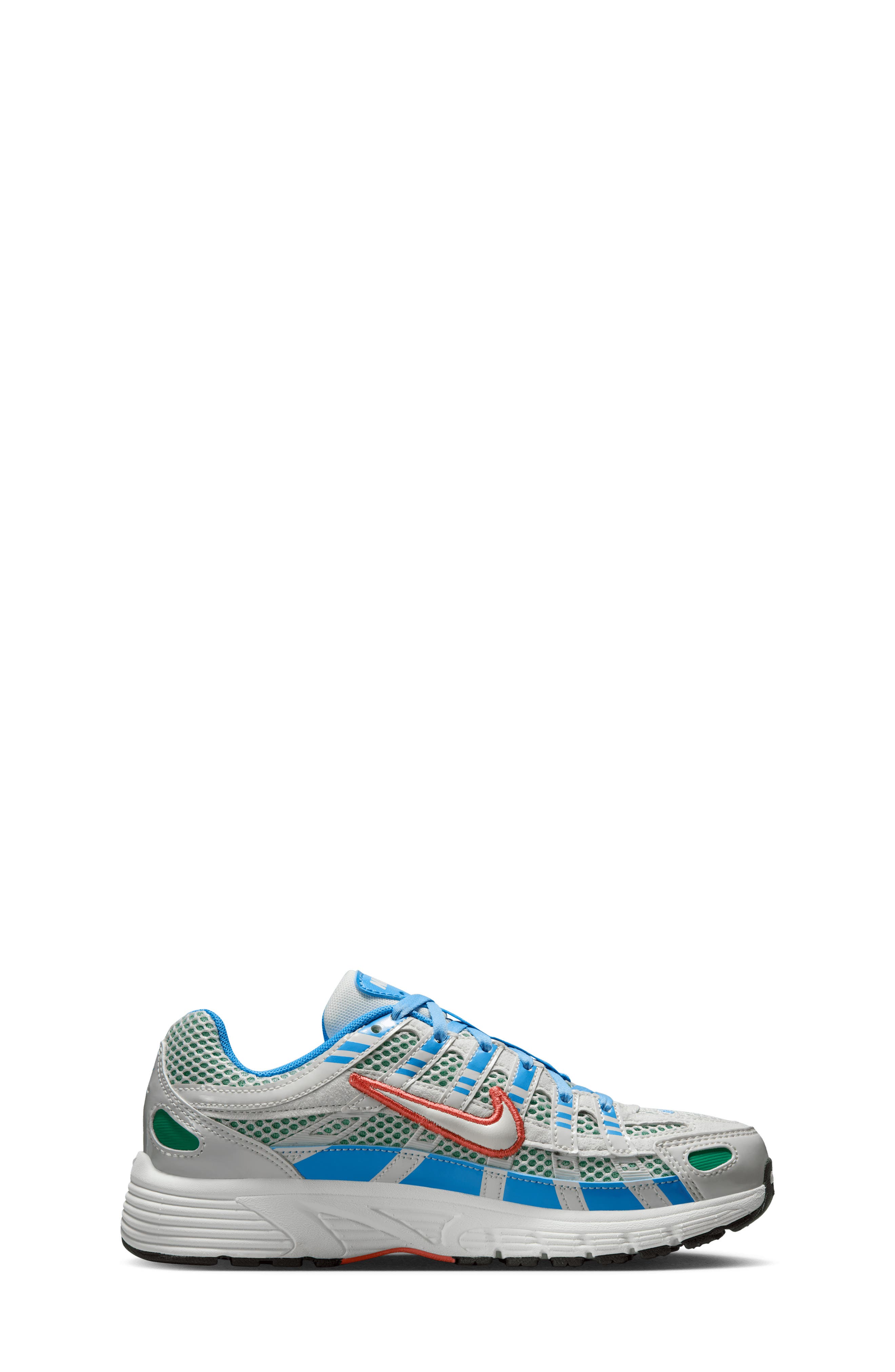 Nike Kids' P-6000 Sneaker, Alternate, color, White/ Blue/ Green/ Ember