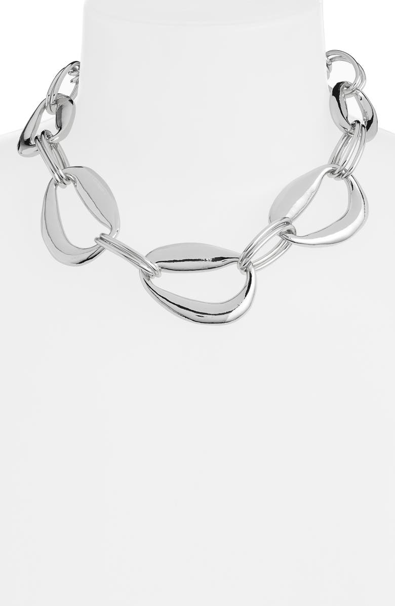 Open Edit Double Link Collar Necklace, Alternate, color,