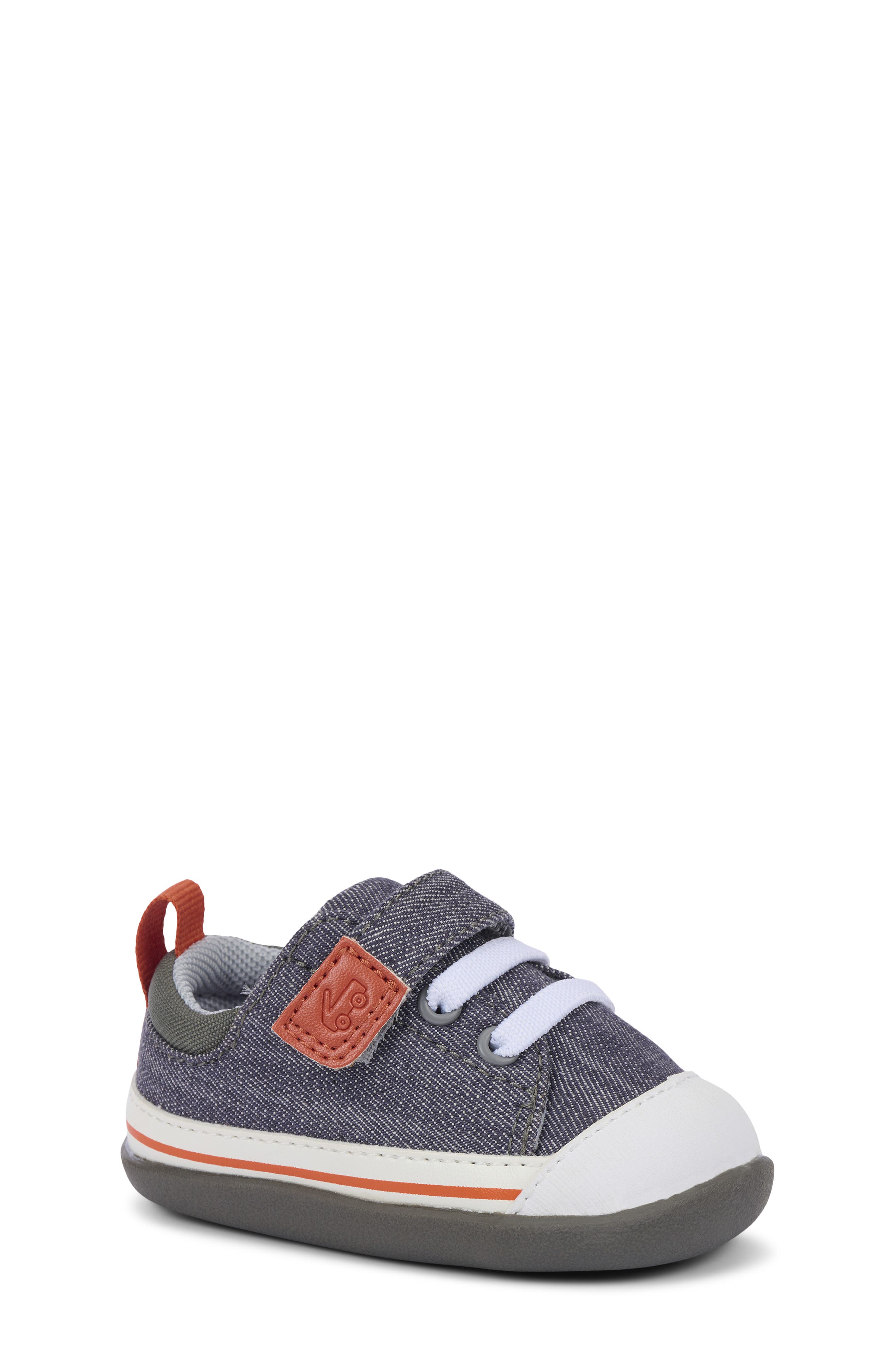 See Kai Run Kids' Stevie Mini Sneaker, Main, color, Gray Denim