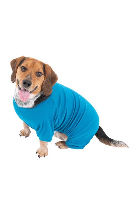 Dog Cotton Solid Matching Family Pajamas