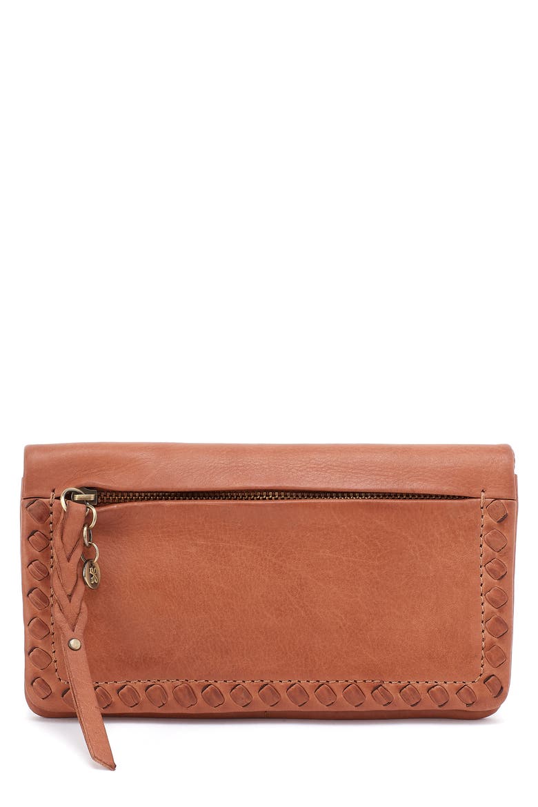 Lumen Leather Continental Bifold Wallet, Main, color, HARVEST WHEAT