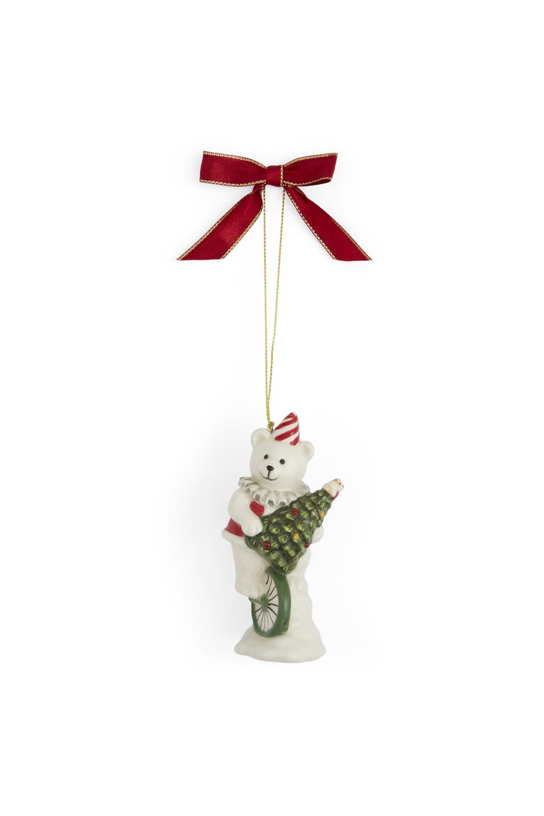 Christmas Tree Carnival Bear Ornament 4", Main, color, Multi