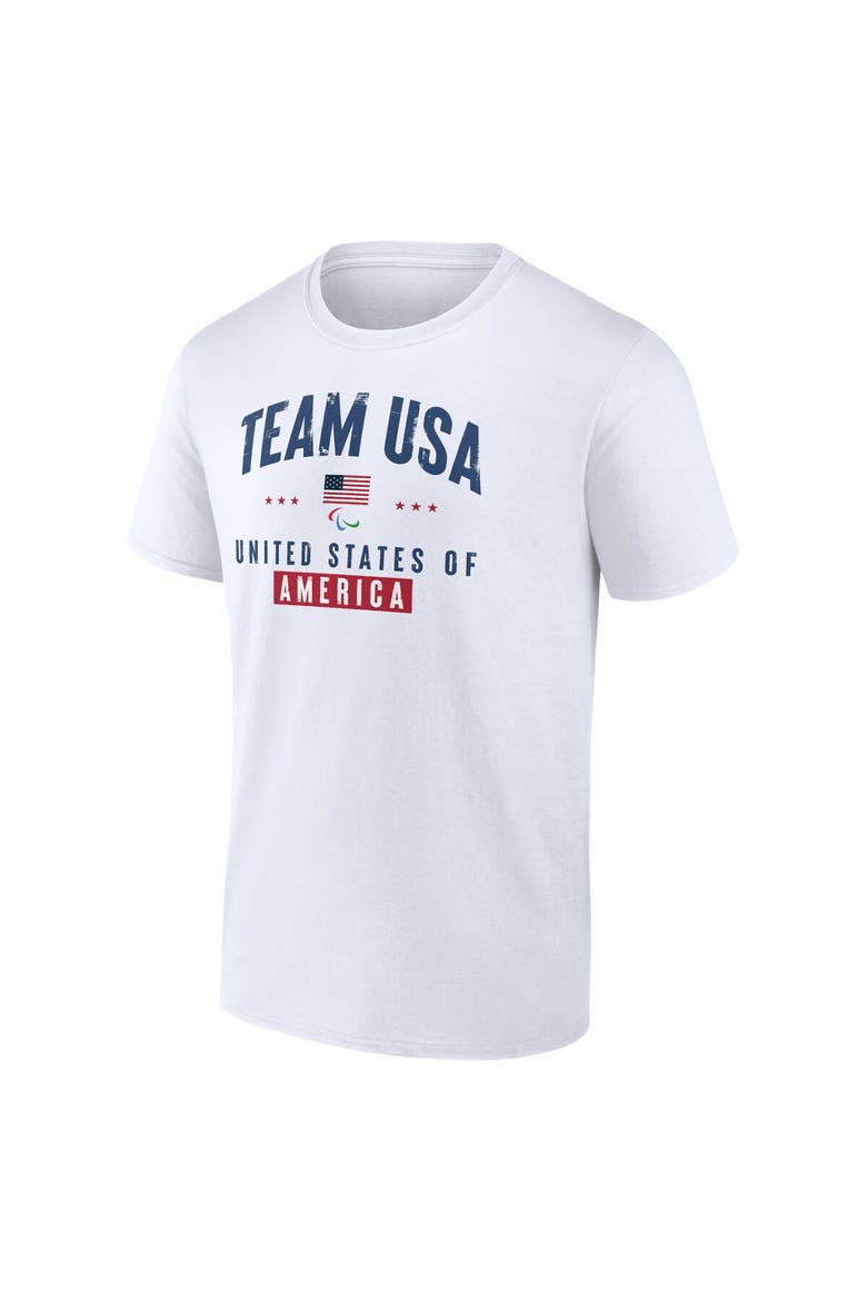 Men's Fanatics Branded White Team USA Paralympics Historic Freedom T-Shirt, Alternate, color, White