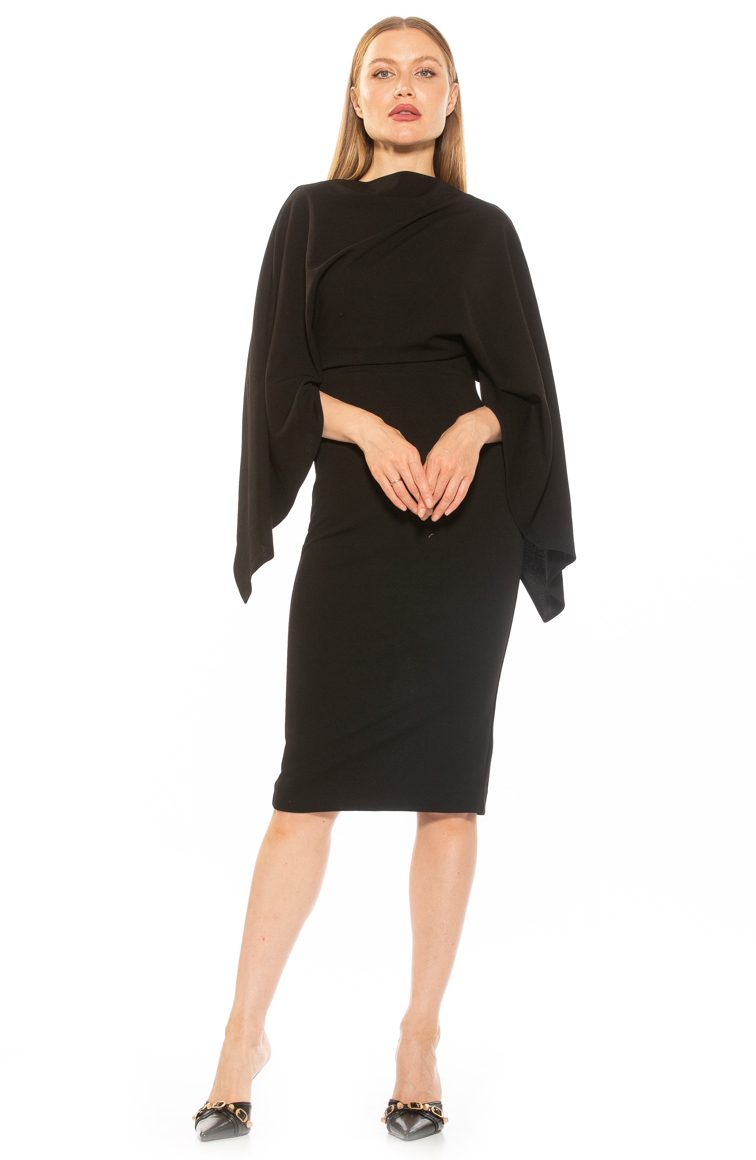 Alexia Admor Vida Cape Sleeve Sheath Dress (Women) | Nordstromrack