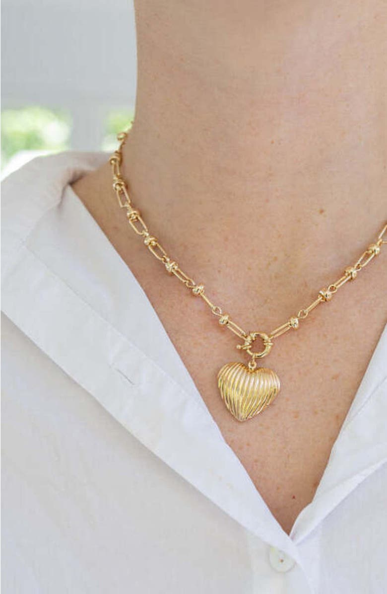 Erin McDermott Jewelry Full Heart Necklace, Alternate, color,