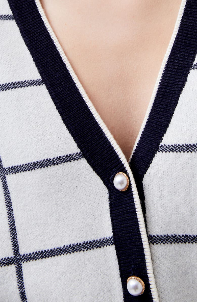 French Connection Check Cardigan, Alternate, color,