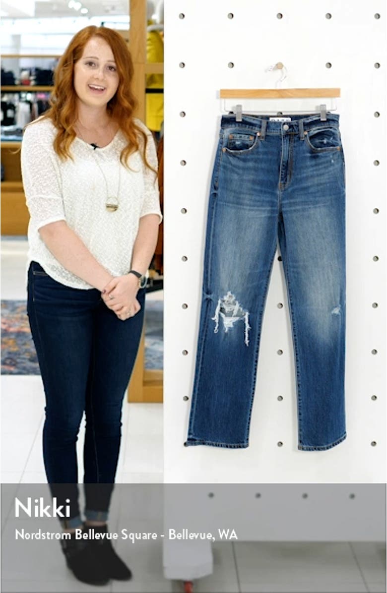 Sundaze Ripped High Waist Dad Jeans, sales video thumbnail