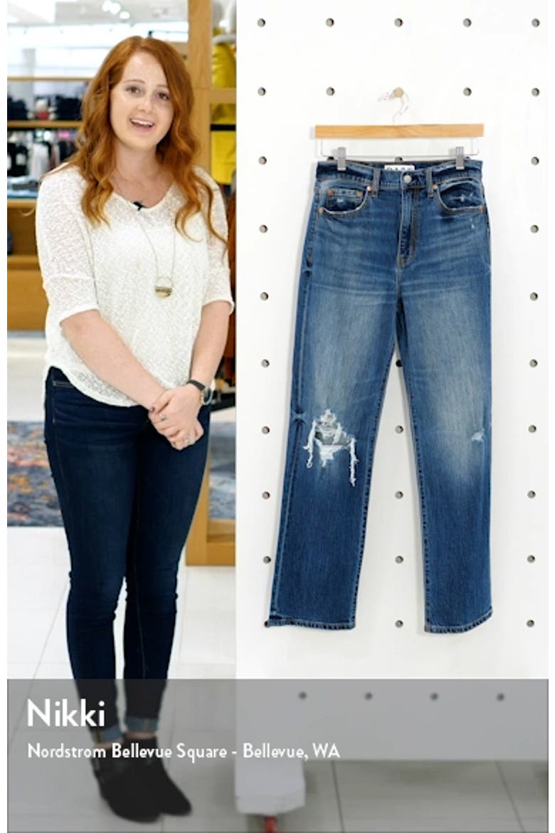 Sundaze Ripped High Waist Dad Jeans video