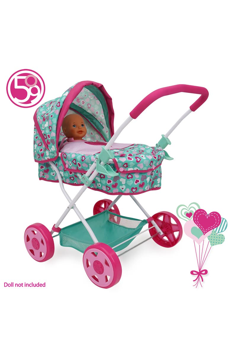 509 Crew Daisy Doll Heart Pram, Alternate, color, Multicolored