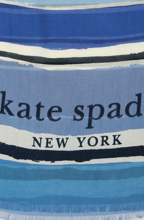 Kate Spade New York Ocean Stripe Oblong Scarf