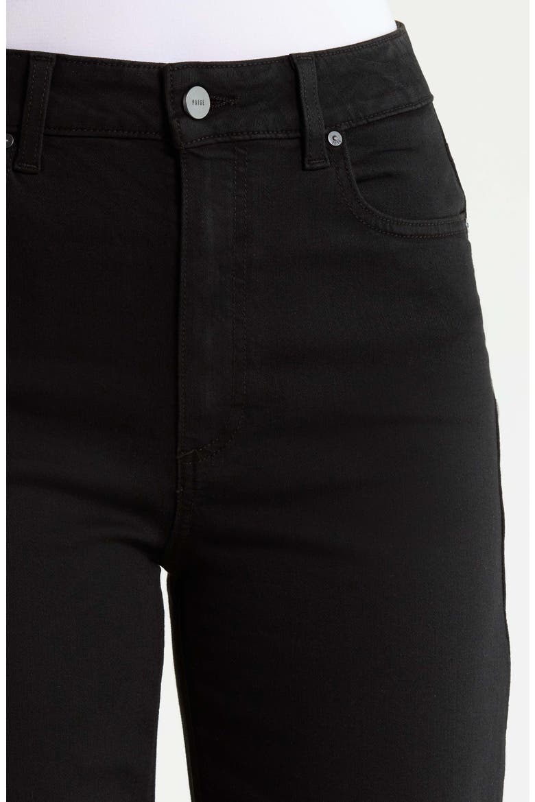 Stevie High Waist Ankle Straight Leg Jeans, Alternate, color, BLACK SHADOW