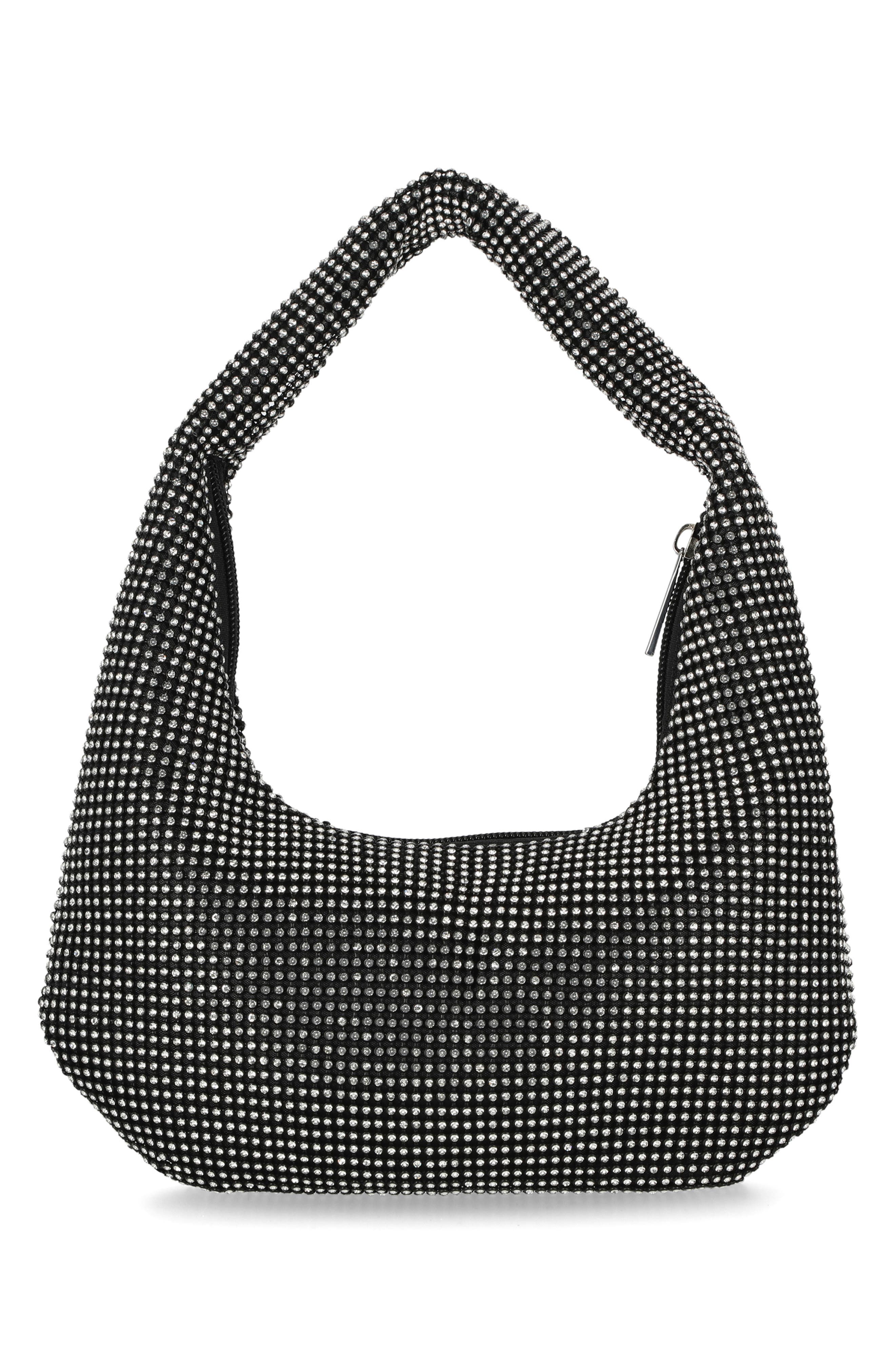 Jessica McClintock Ada Crystal Hobo Bag, Alternate, color, 