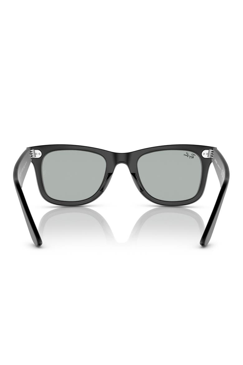 52mm Square Sunglasses, Alternate, color, MATTE BLACK / LIGHT GREY
