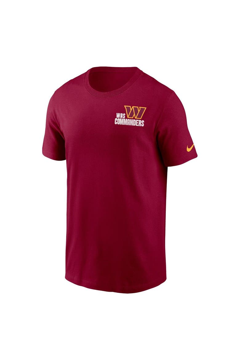 Men's Nike Burgundy Washington Commanders Blitz Essential T-Shirt, Alternate, color, Burgundy