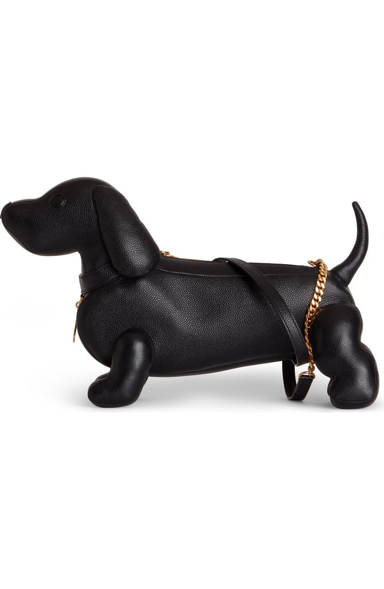 Thom Browne Mini Hector Leather Shoulder Bag, Main, color,