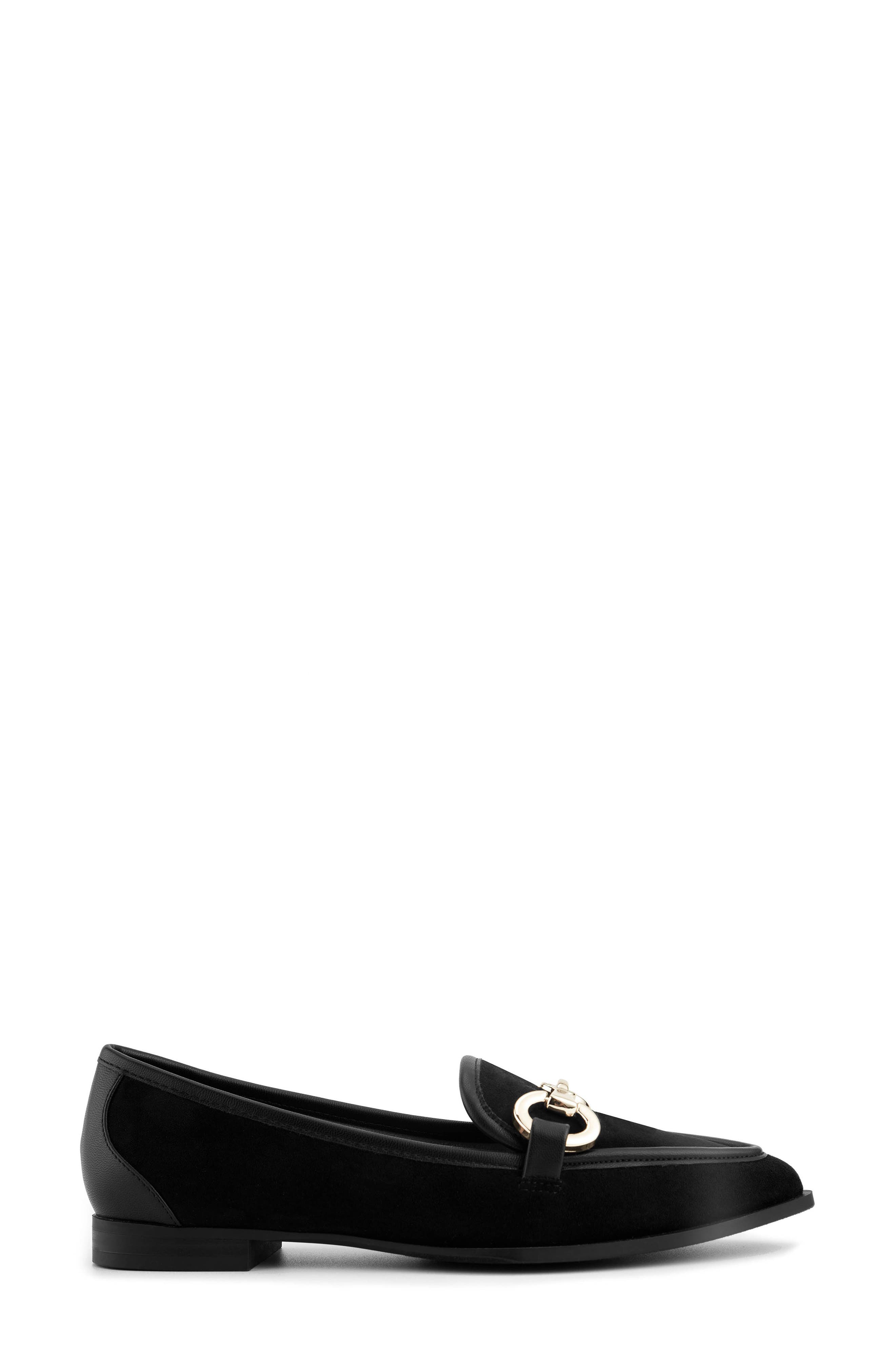 Kadie Bit Loafer, Alternate, color, BLACK