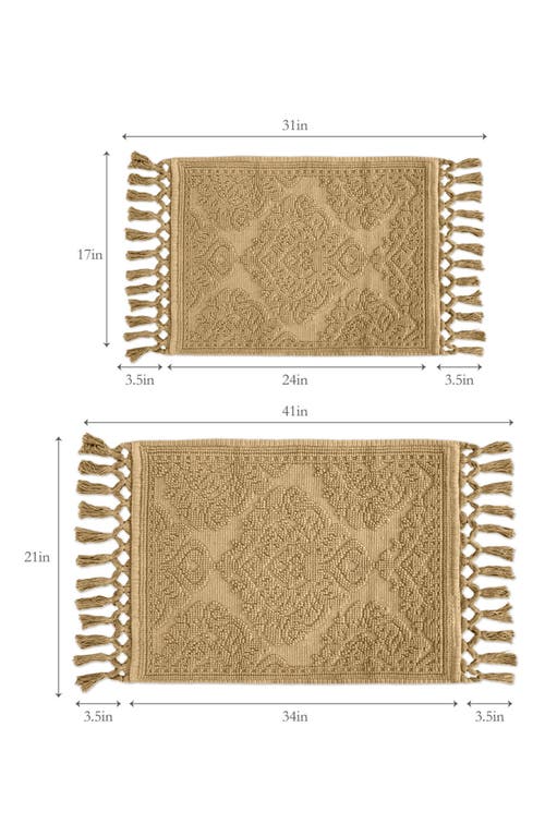 Jean Pierre New York Ricardo Fringe Cotton 2-piece Bath Rug Set