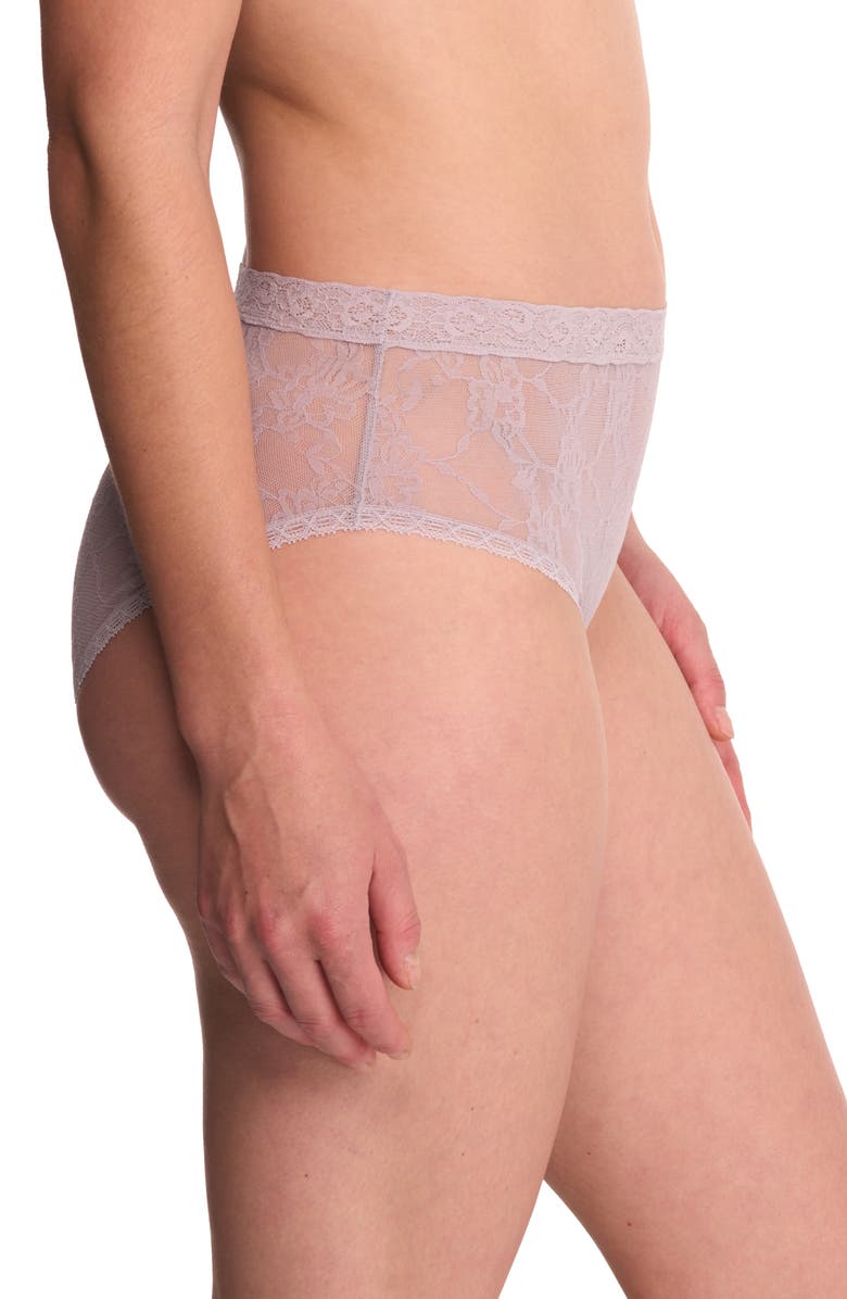 Natori Bliss Allure Lace French Cut Panties, Alternate, color, Grey Lilac