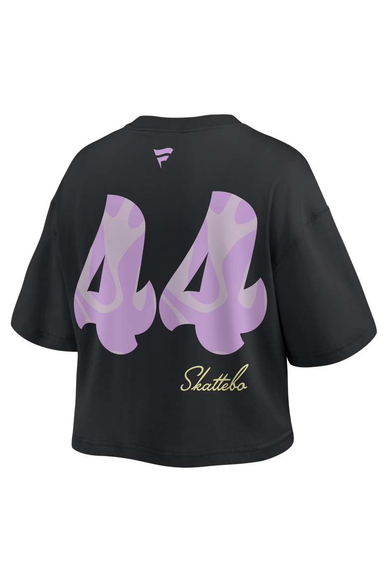 Women's Fanatics Cam Skattebo Black New York Giants Fashion Cropped T-Shirt, Alternate, color, Black
