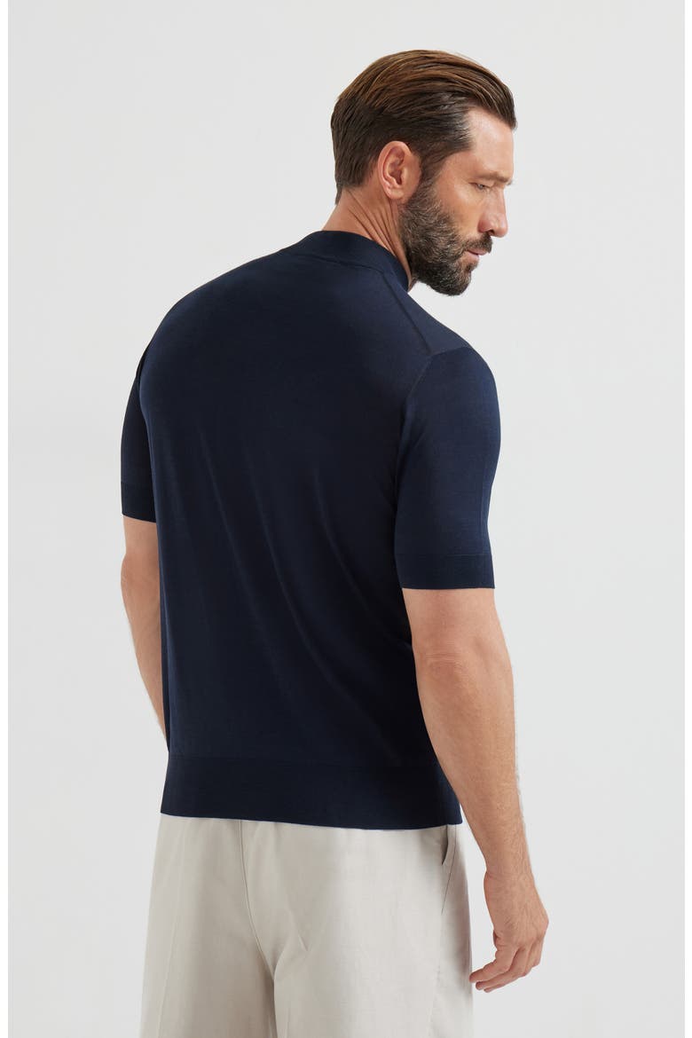 Knit T-shirt, Alternate, color, Navy Blue