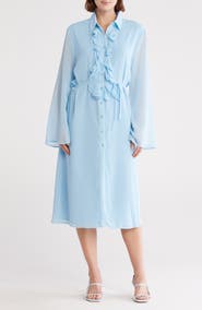 AREA STARS Yasmine Ruffle Shirtdress