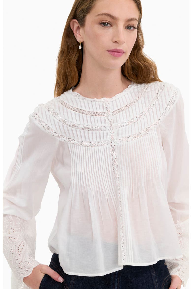 Sabine Blouse, Alternate, color, Ivory