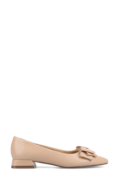 JOURNEE COLLECTION JOURNEE COLLECTION OPHELIA BOW POINTED TOE FLAT