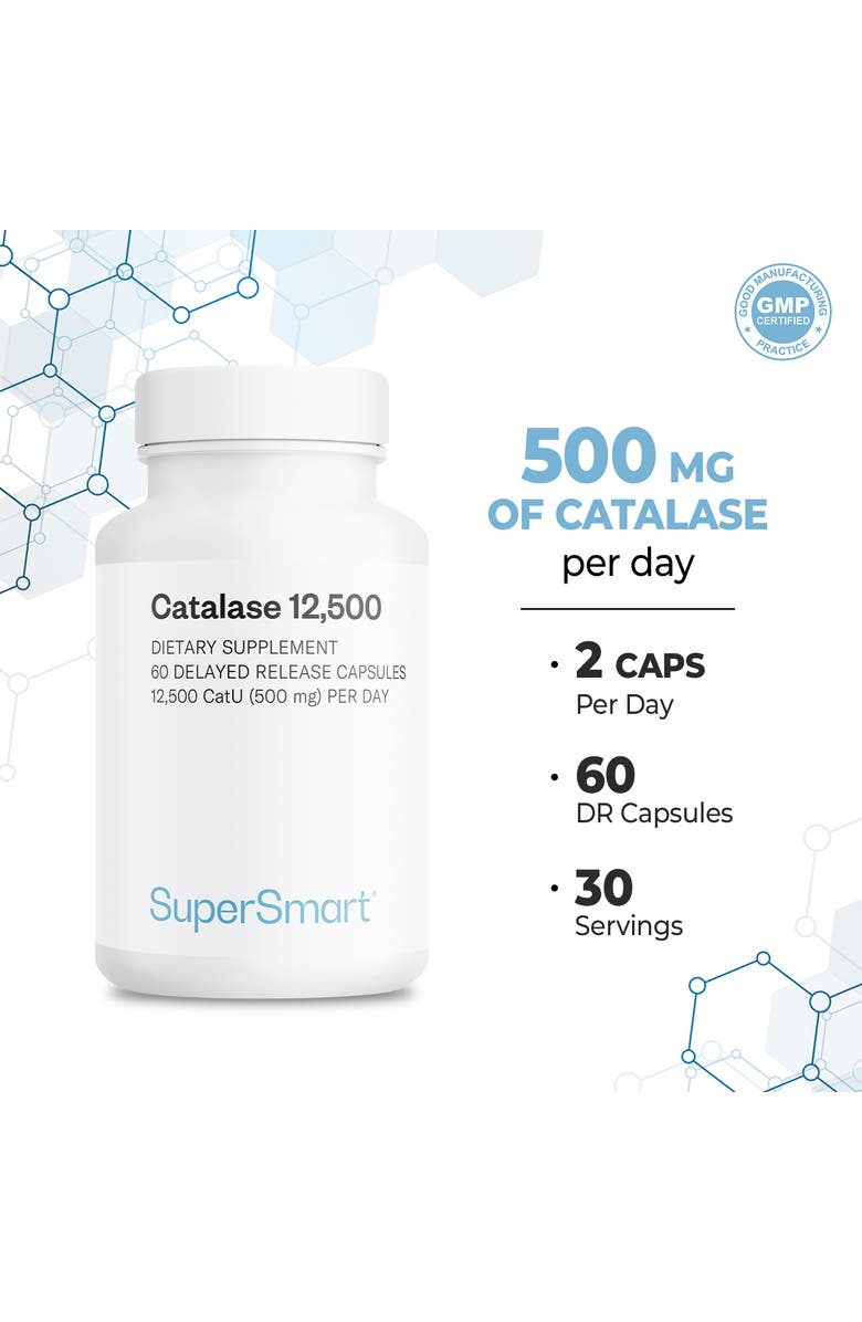 SuperSmart Catalase 500mg / 12500 CatU, Alternate, color, NO COLOR